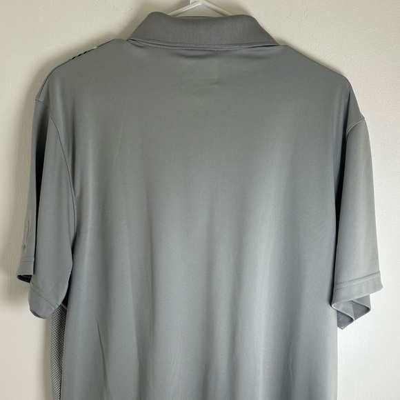 PGA Tour Golf Polo Shirt, Short Sleeve, 3-Button Gray Men's Shirt, Size Large - Picture 9 of 14